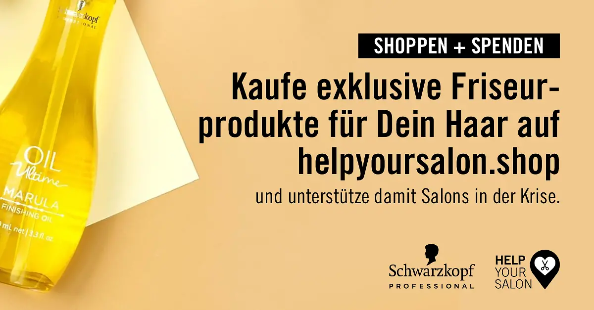 Erster Solidaritäts-Onlineshop von Schwarzkopf Professional zur Unterstützung von Salons