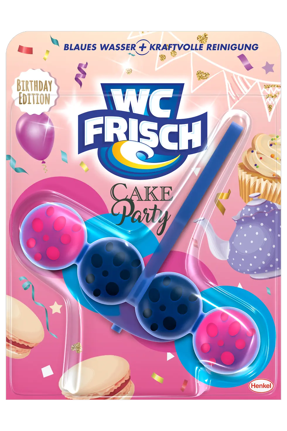 Das neue WC Frisch Kraft Aktiv Cake Party.