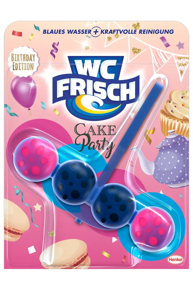 Das neue WC Frisch Kraft Aktiv Cake Party.