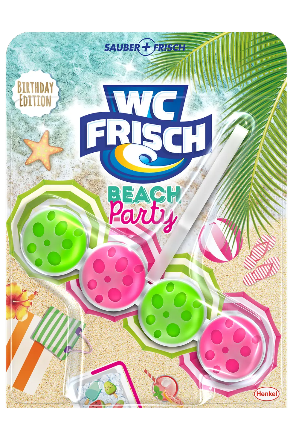 
Das neue WC Frisch Kraft Aktiv Beach Party.