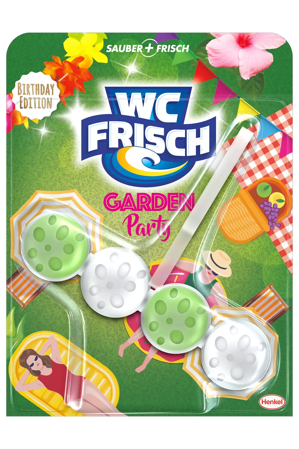 Das neue WC Frisch Kraft Aktiv Garden Party.