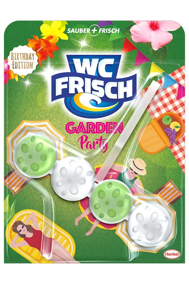 Das neue WC Frisch Kraft Aktiv Garden Party.