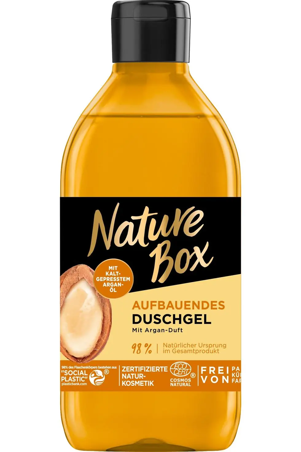 Aufbauendes Duschgel mit kaltgepresstem Argan-Öl