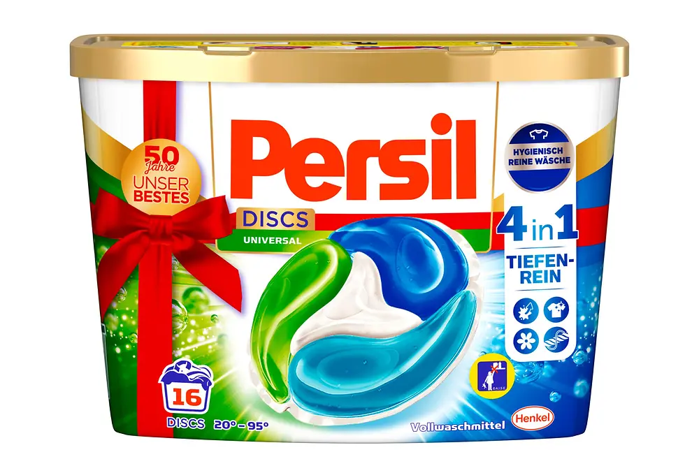 Für kraftvolle Fleckenentfernung: Persil Discs 