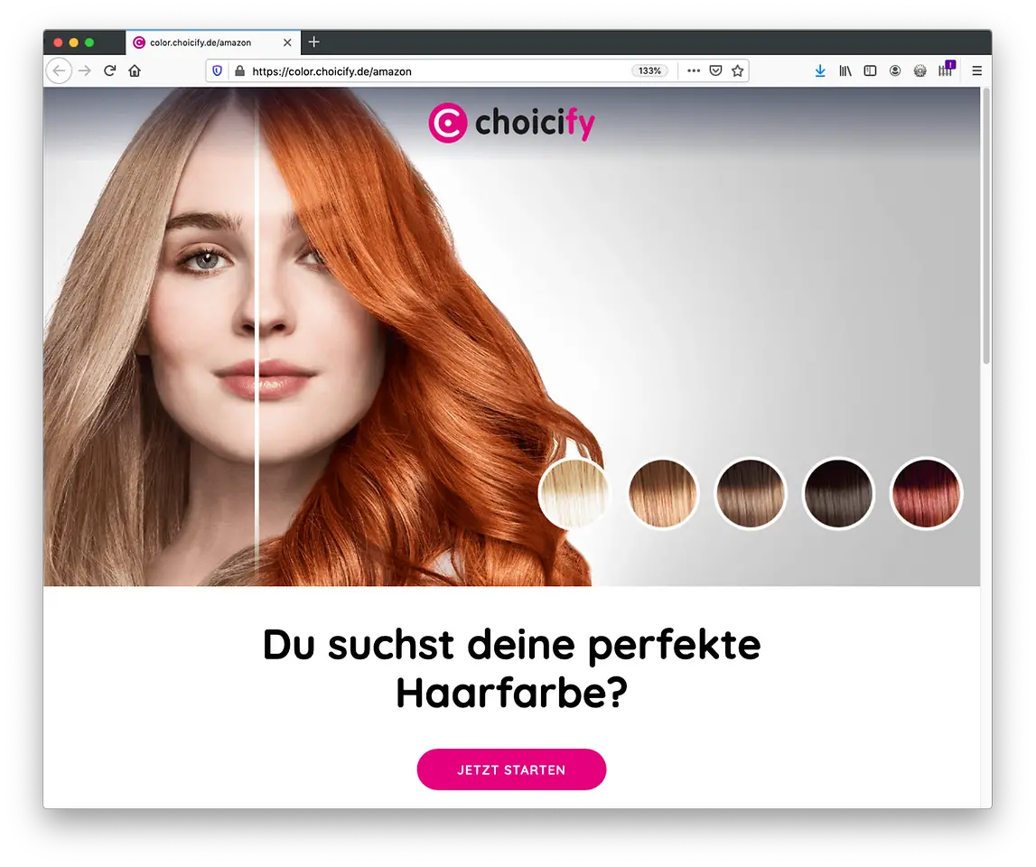 Henkel Beauty Care Choicify Hair Color Consultation with Live Mirror on Amazon