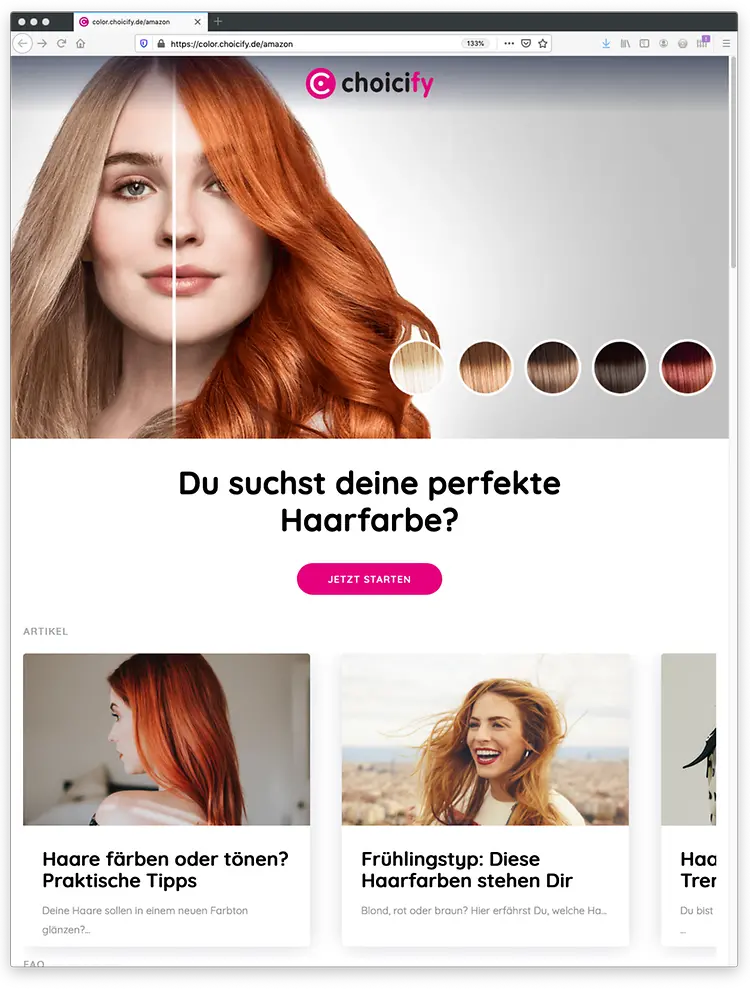 Henkel Beauty Care Choicify Hair Color Consultation with Live Mirror on Amazon