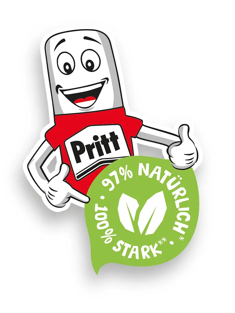 Die neue Generation der Pritt Klebestifte präsentiert sich in einem frischen und modernen Auftritt inklusive eines neuen Designs des markanten Charakters Mr. Pritt.