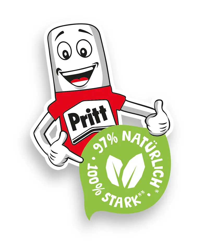 Die neue Generation der Pritt Klebestifte präsentiert sich in einem frischen und modernen Auftritt inklusive eines neuen Designs des markanten Charakters Mr. Pritt.