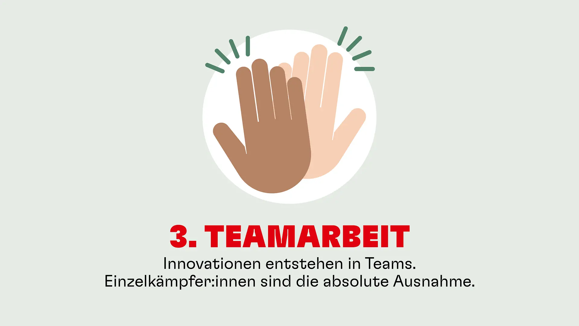 Teamarbeit: Innovationen entstehen in Teams. Einzelkämpfer:innen sind die absolute Ausnahme.