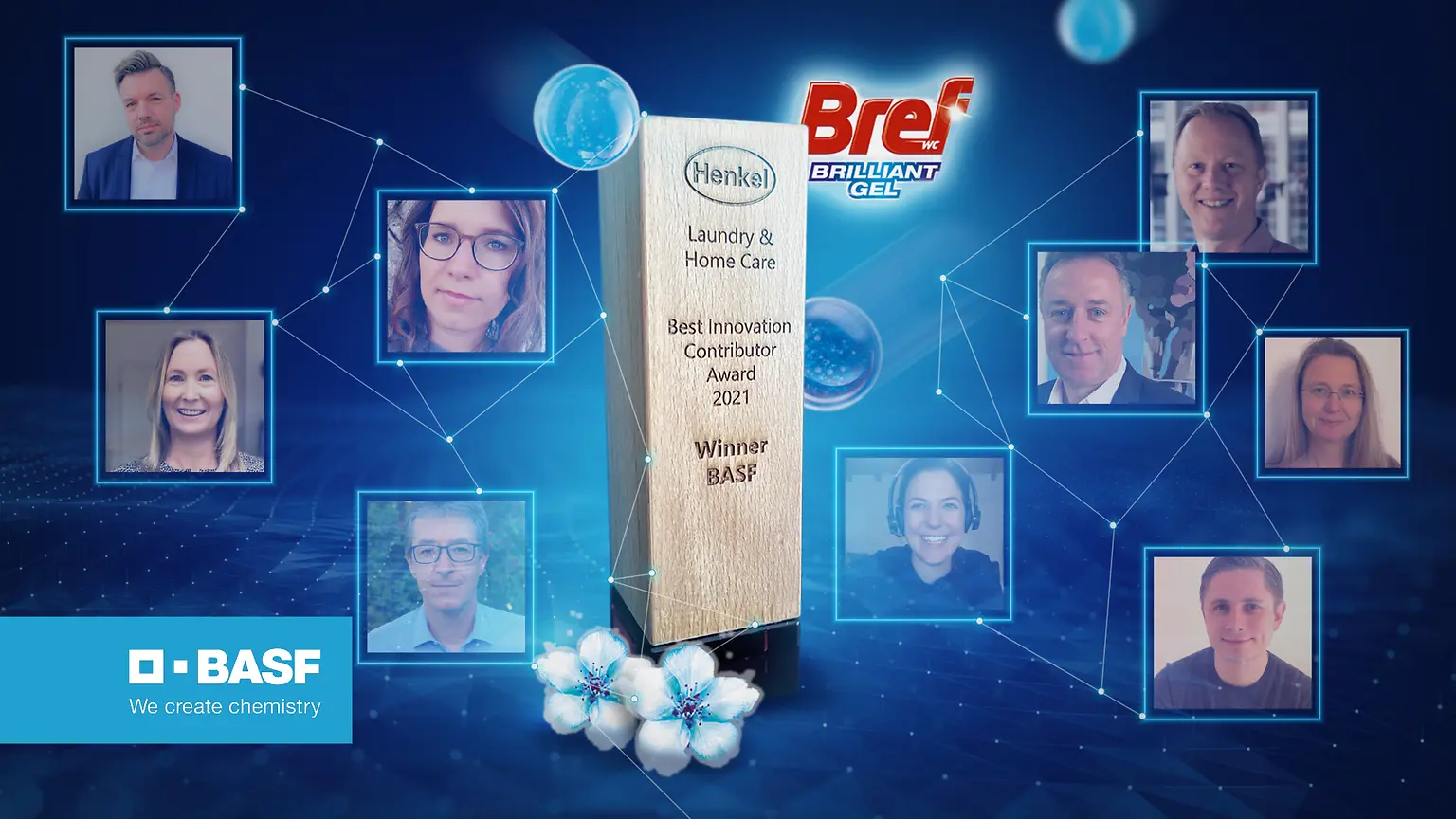 
BASF wurde außerdem als „Best Innovation Contributor 2021 Laundry & Home Care” ausgezeichnet.