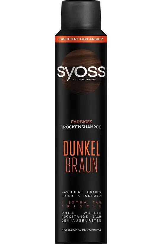 
syoss FARBIGES TROCKENSHAMPOO für dunkelbraunes Haar