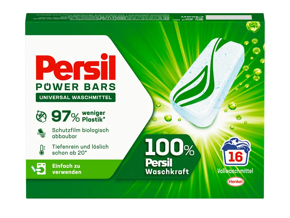 Die neuen Persil Power Bars Universal 