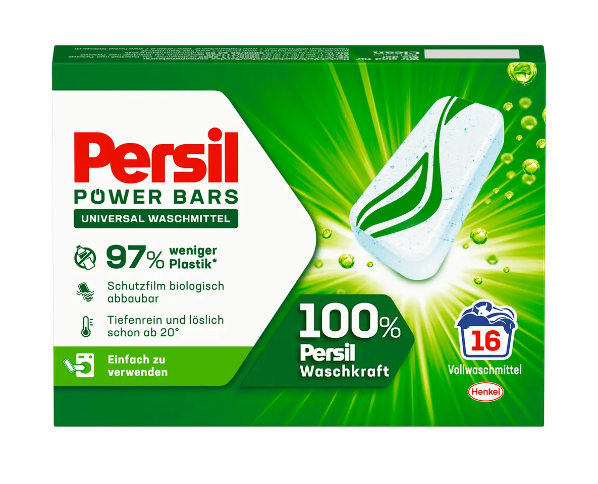 Die neuen Persil Power Bars Universal 