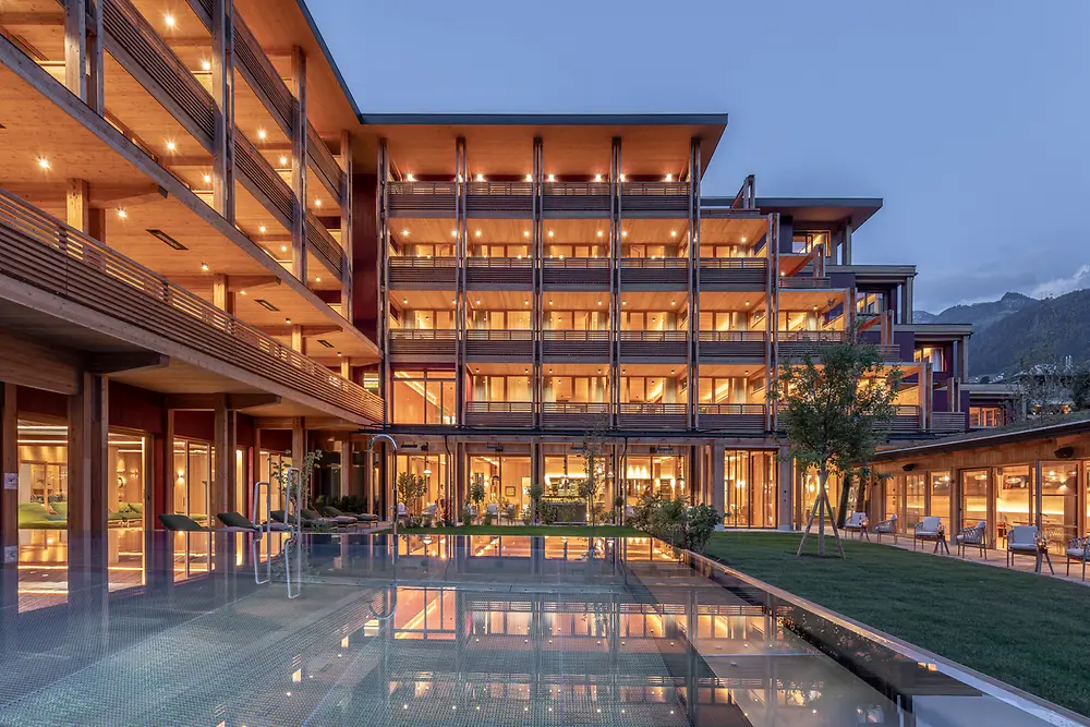 Außenansicht des Green Spa-Hotel MalisGarten in Österreich