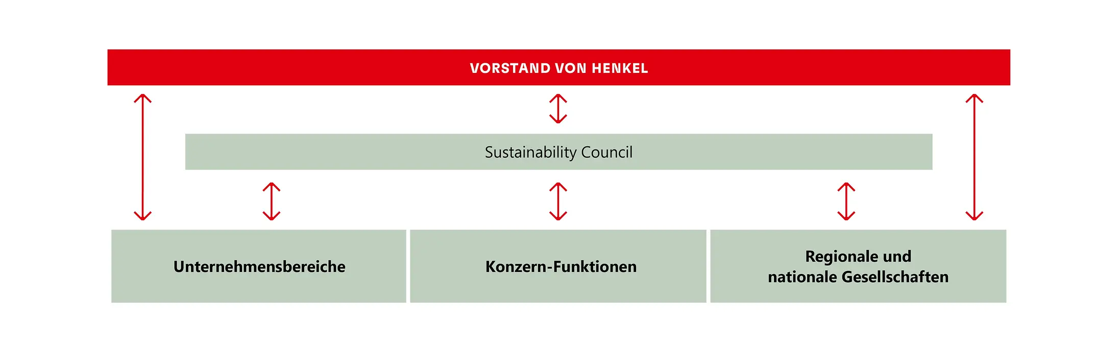 Schaubild zur Organisation für verantwortungsvolle Unternehmensführung