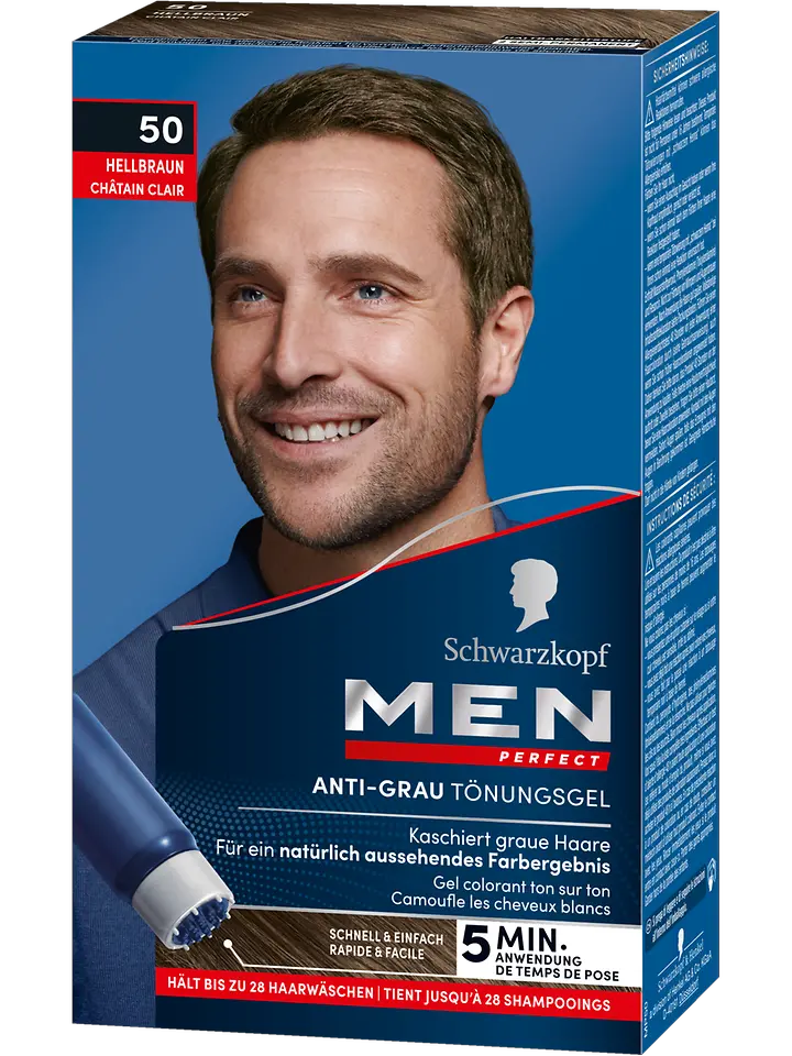 
MEN Perfect Anti-Grau Tönungs-Gel 50 Hellbraun