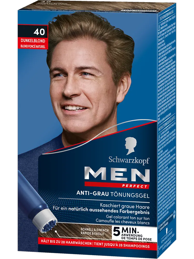 
MEN Perfect Anti-Grau Tönungs-Gel 40 Dunkelblond