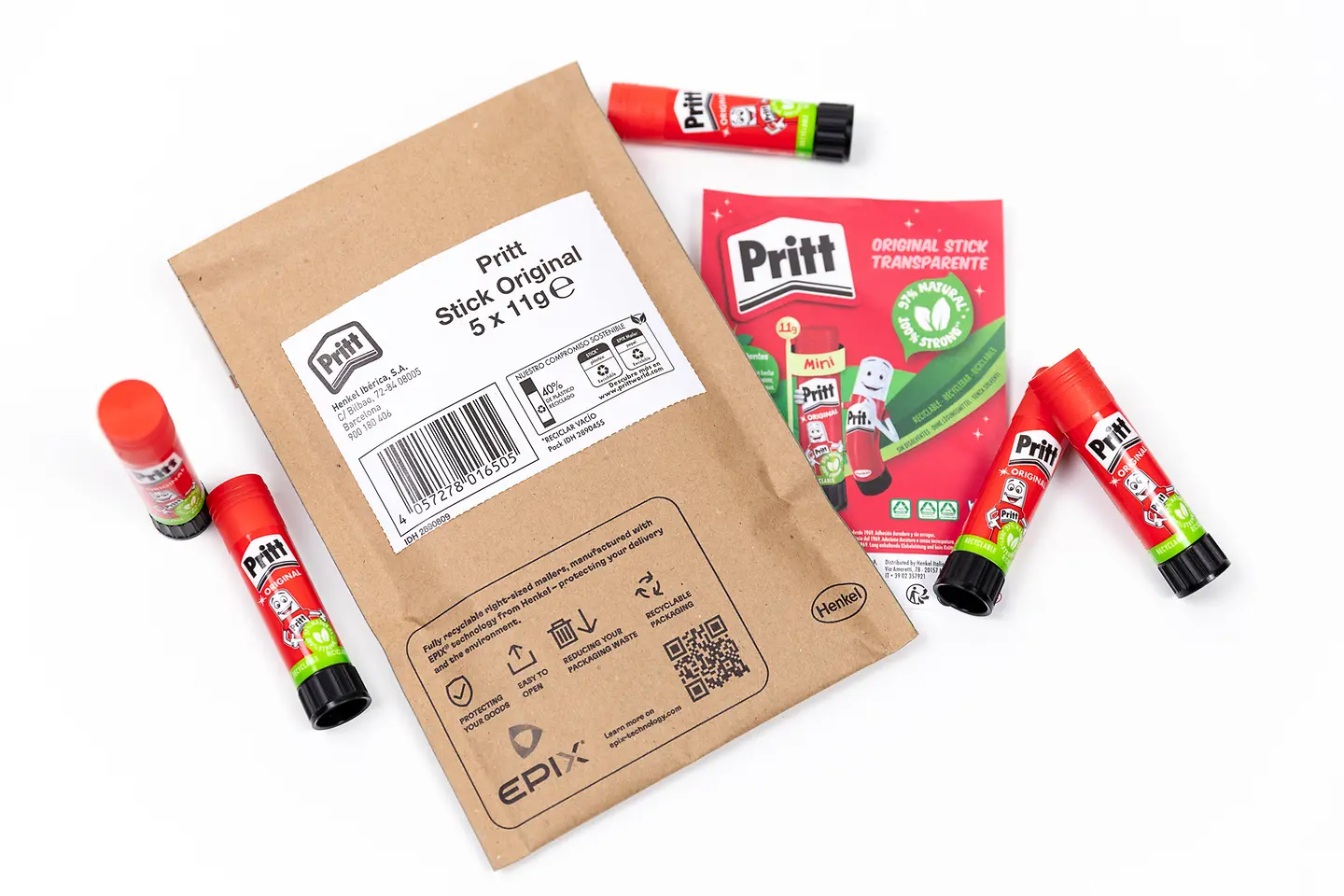 
E-Commerce-Kunden erhalten Pritt- und Loctite-Produkte in einigen Kanälen ab sofort in gepolsterten EPIX-Versandtaschen, die zu 90 Prozent aus recyceltem Papier bestehen und zu 92 Prozent recycelbar sind. 