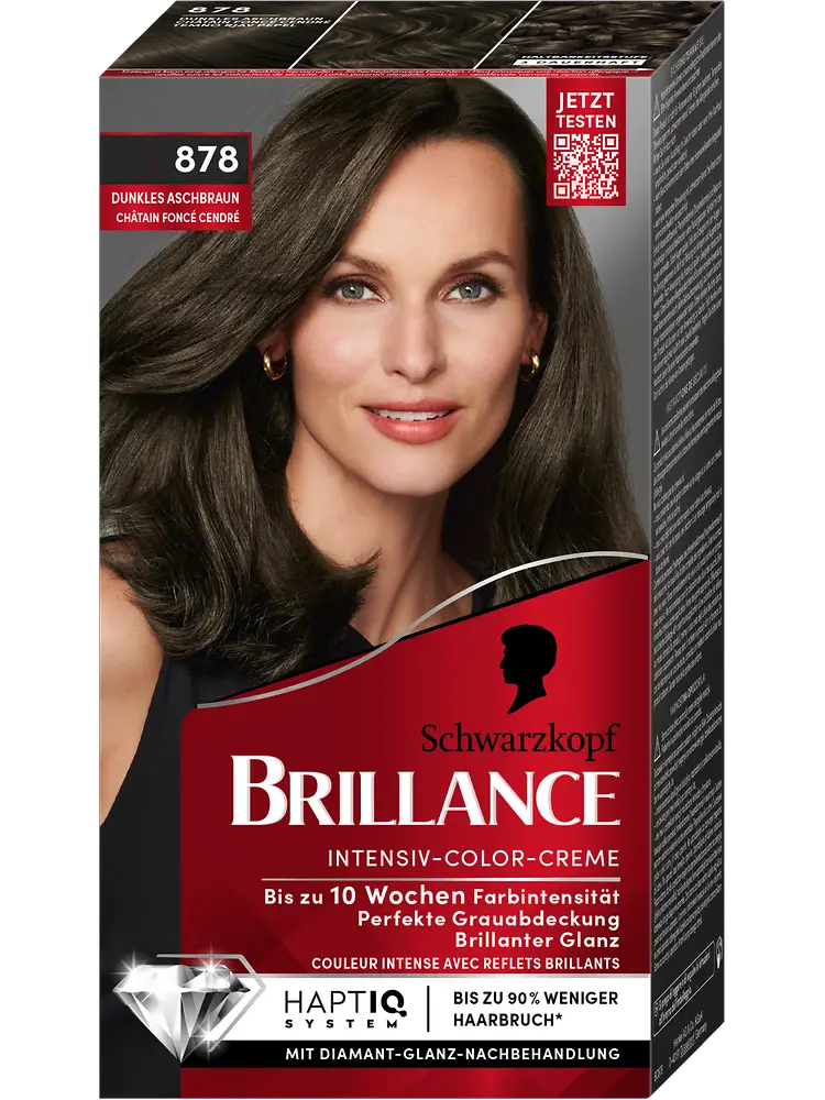 
Brillance Intensiv-Color-Creme 878 Dunkles Aschbraun