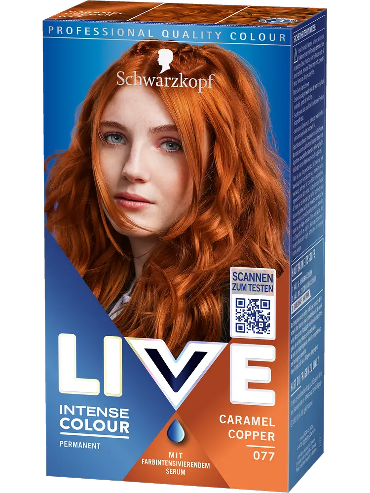 
LIVE Permanent Coloration Caramel Copper 077