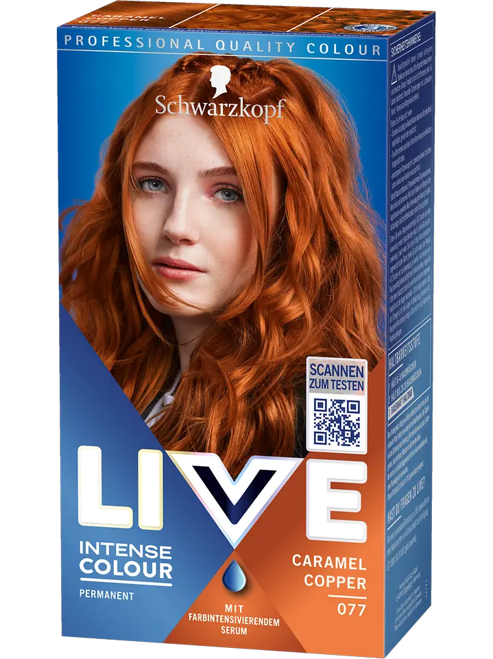 
LIVE Permanent Coloration Caramel Copper 077