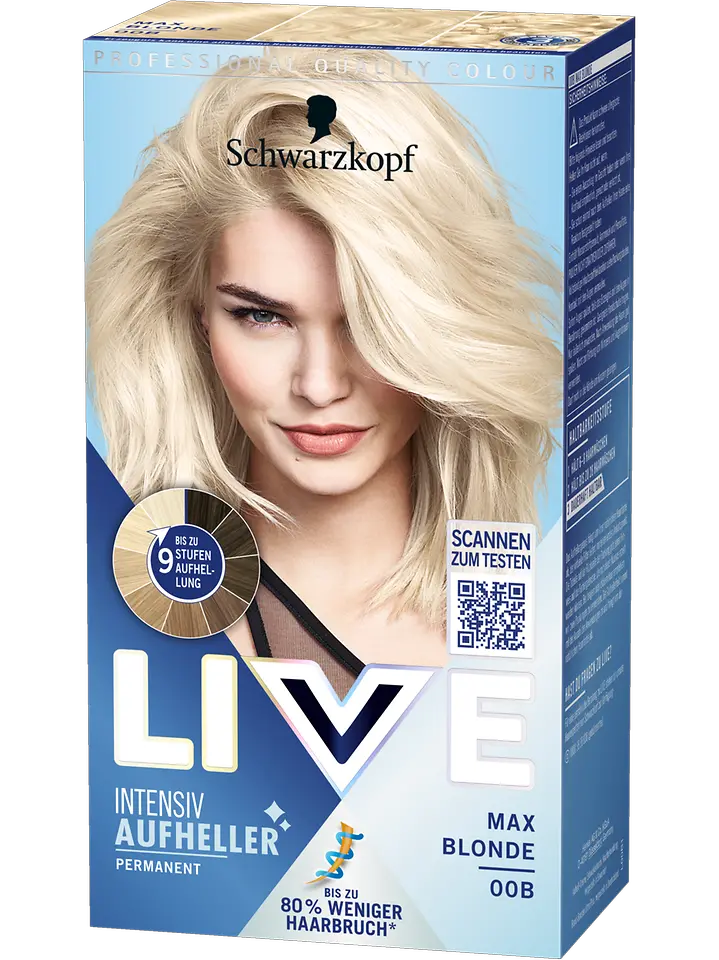 
LIVE Permanent Coloration Max Blonde 00B