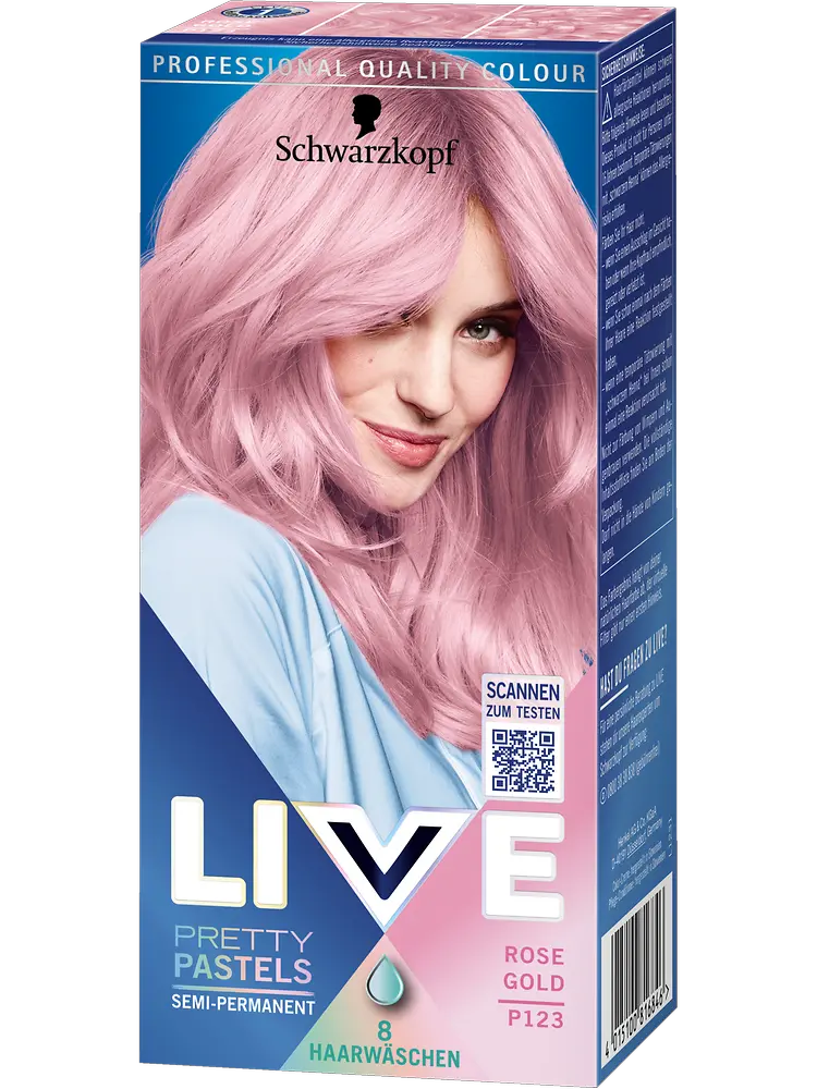 
LIVE Semi-Permanent Colorationen Rose Gold P123