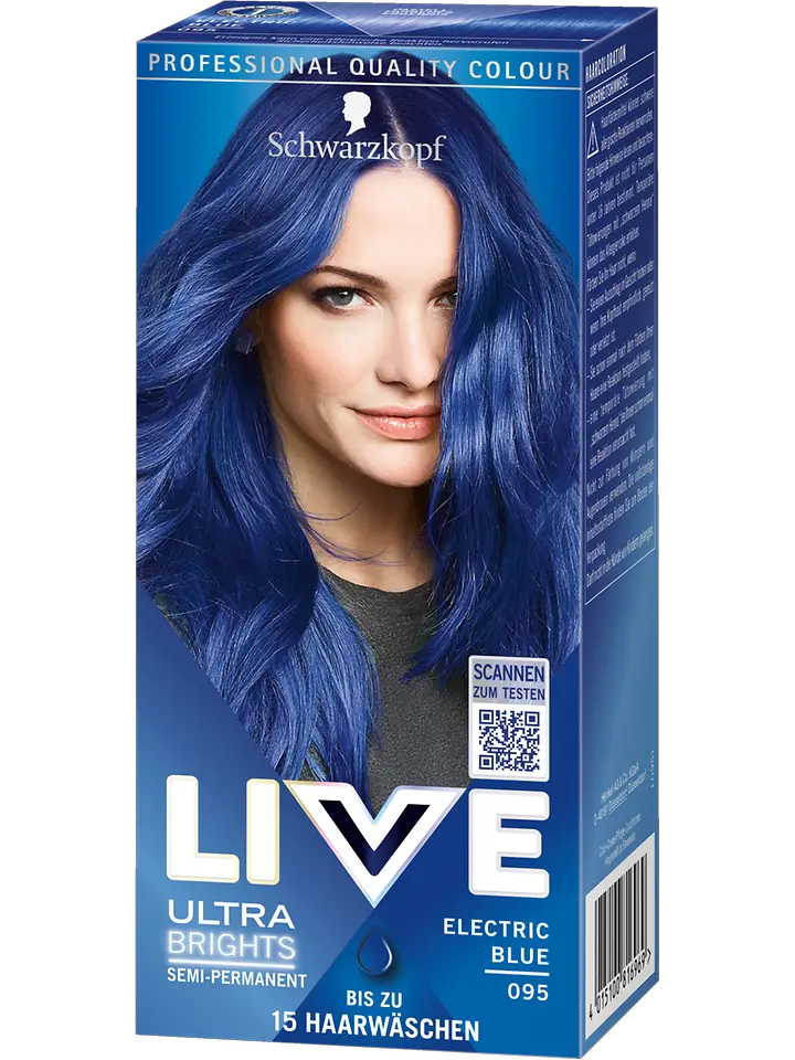 
LIVE Semi-Permanent Colorationen Electric Blue 095