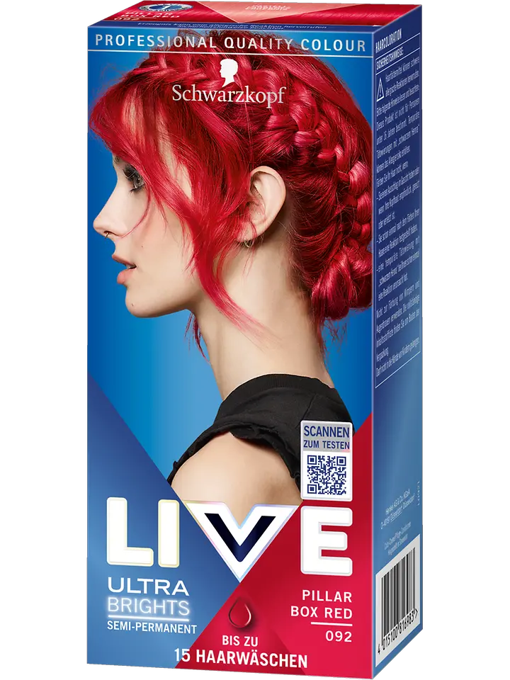 
LIVE Semi-Permanent Colorationen Pillar Box Red 092