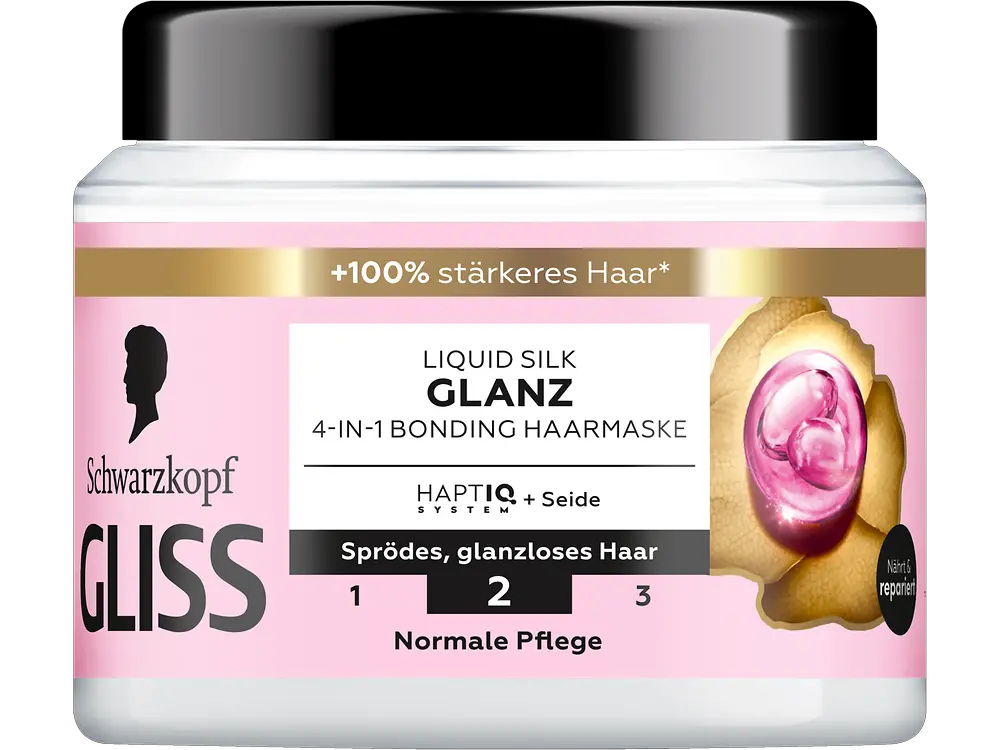 
Schwarzkopf GLISS Liquid Silk Glanz 4-in-1 Bonding Haarmaske 