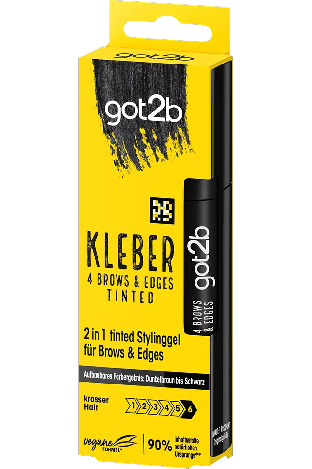 
got2b Kleber 4 Brows & Edges Tinted, Schwarz