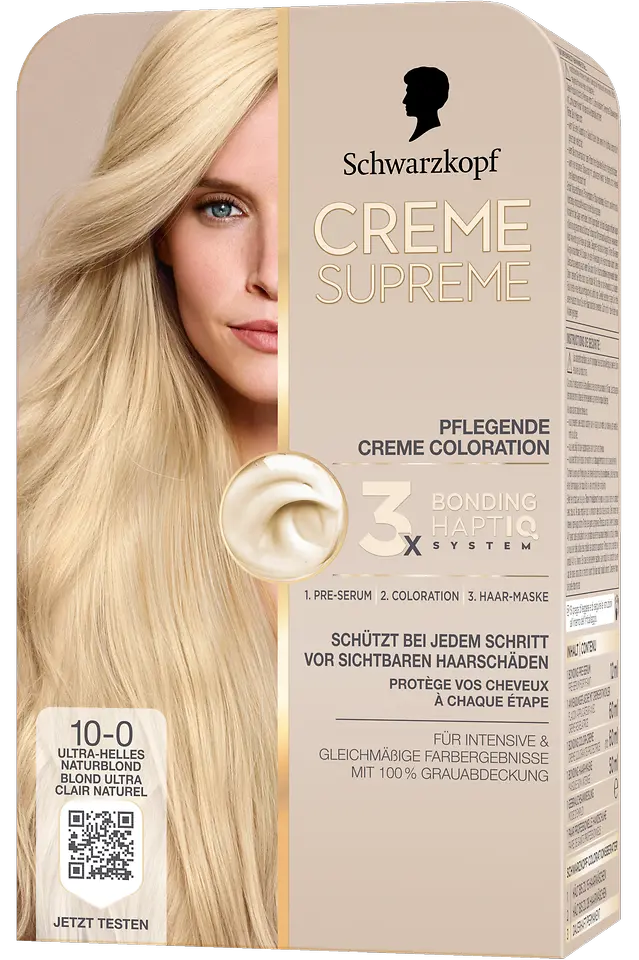 
Creme Supreme Pflegende Creme Coloration 10-0 Ultra-Helles Naturblond