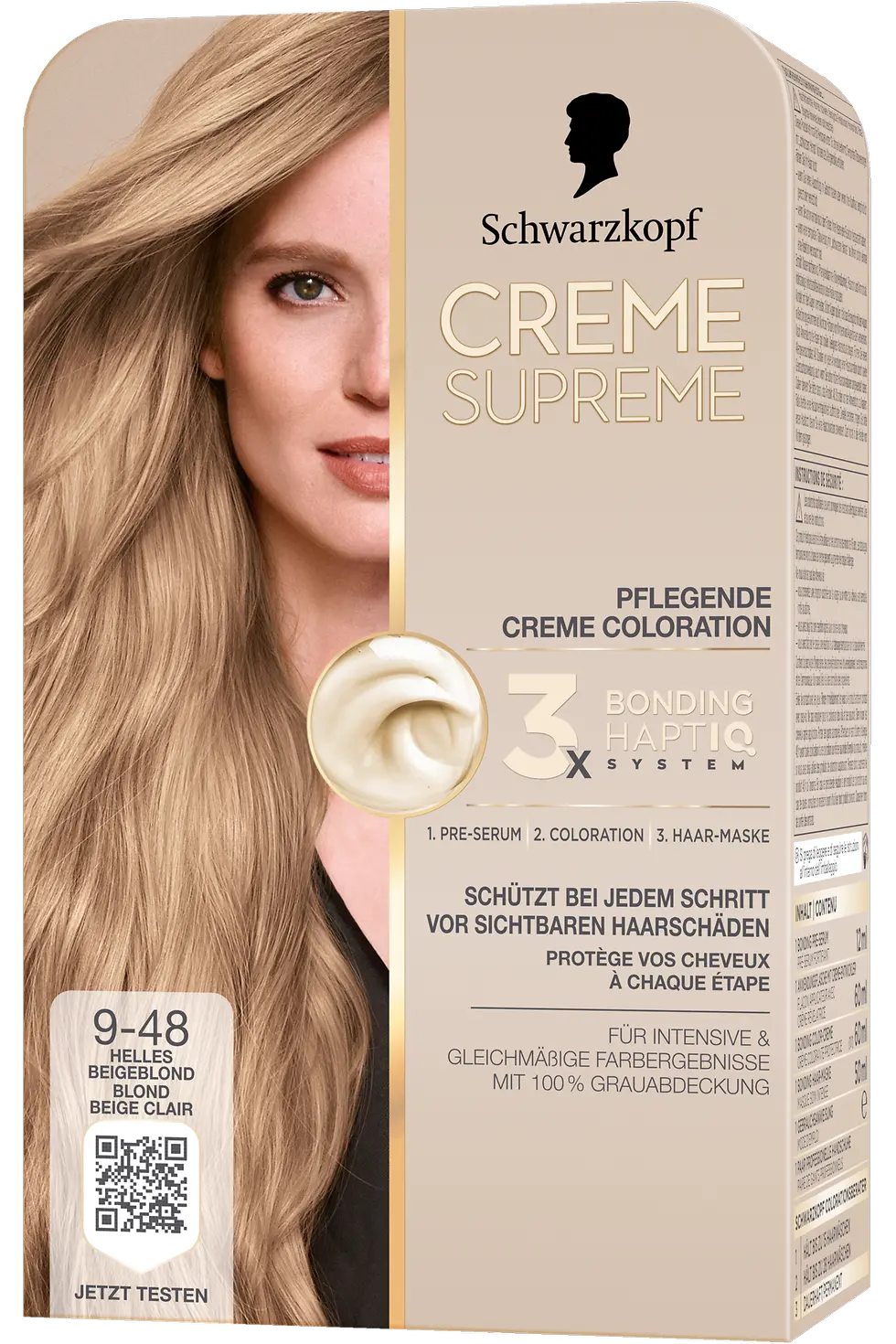 
Creme Supreme Pflegende Creme Coloration 9-48 Helles Beigeblond