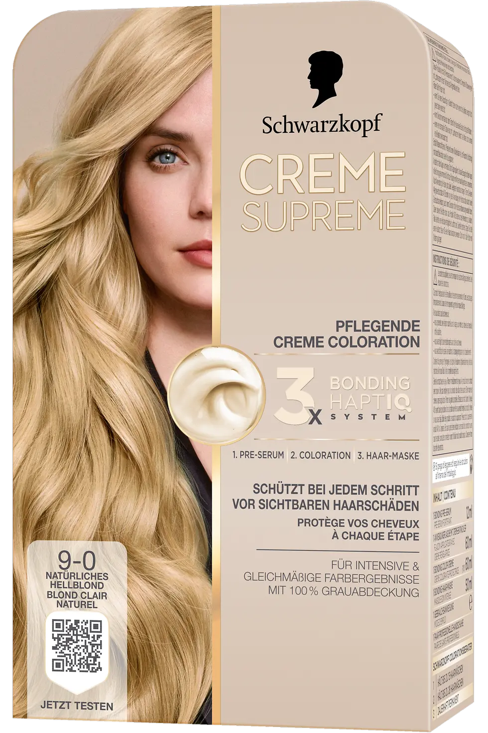 
Creme Supreme Pflegende Creme Coloration 9-0 Natürliches Hellblond