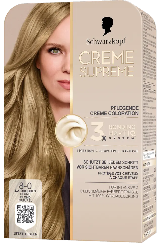 
Creme Supreme Pflegende Creme Coloration 8-0 Natürliches Blond