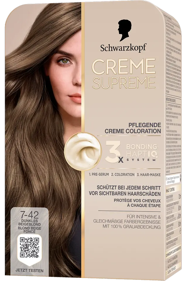 
Creme Supreme Pflegende Creme Coloration 7-42 Dunkles Beigeblond