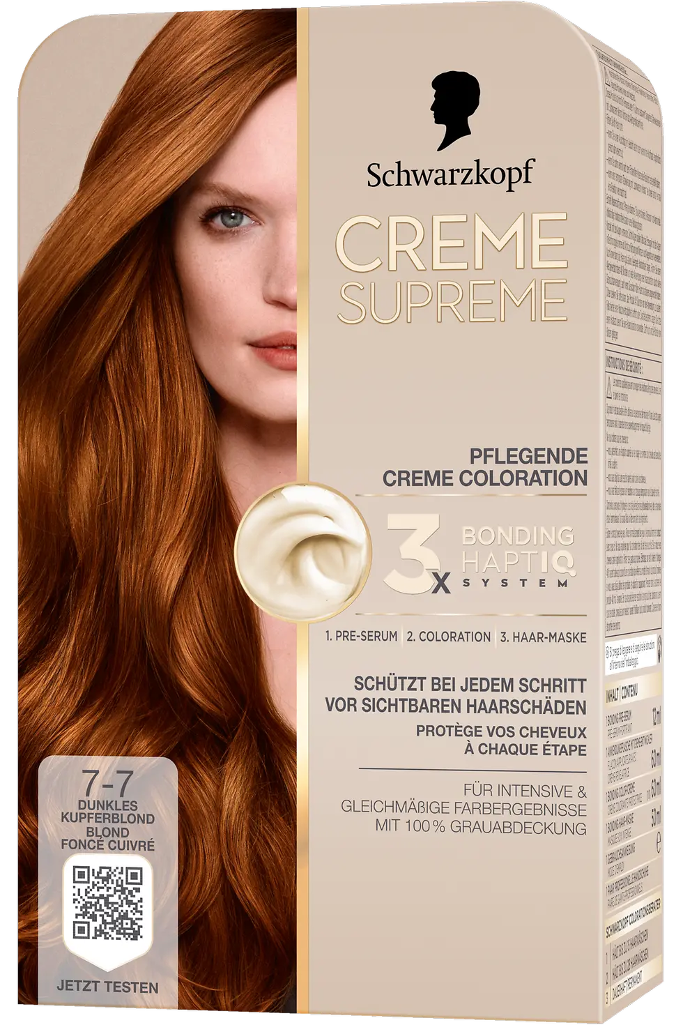 
Creme Supreme Pflegende Creme Coloration 7-7 Dunkles Kupferblond