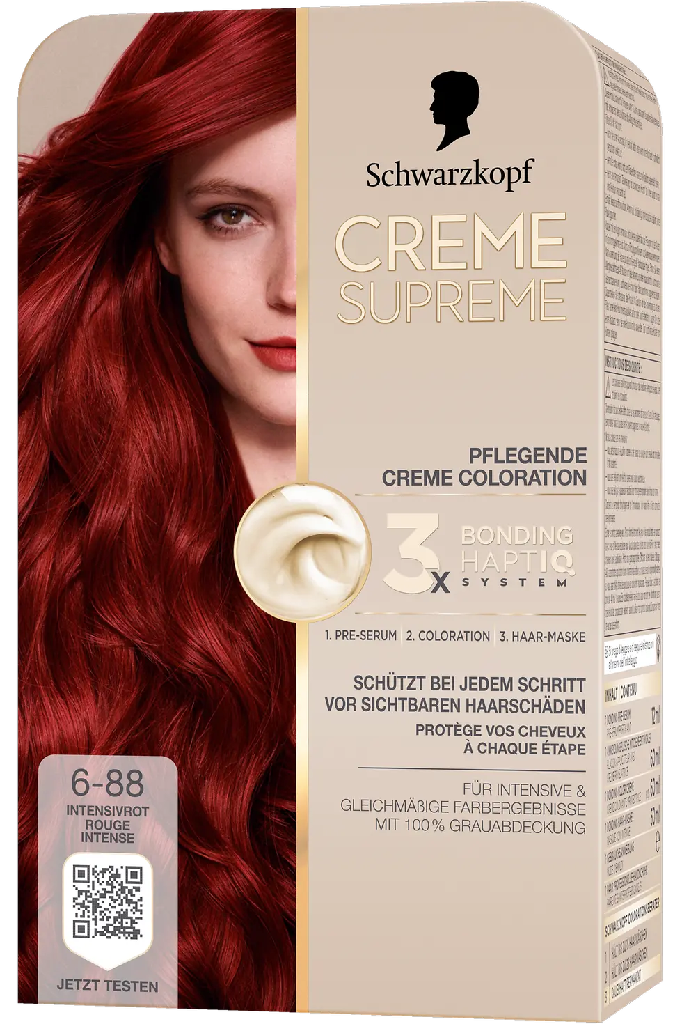 
Creme Supreme Pflegende Creme Coloration 6-88 Intensivrot