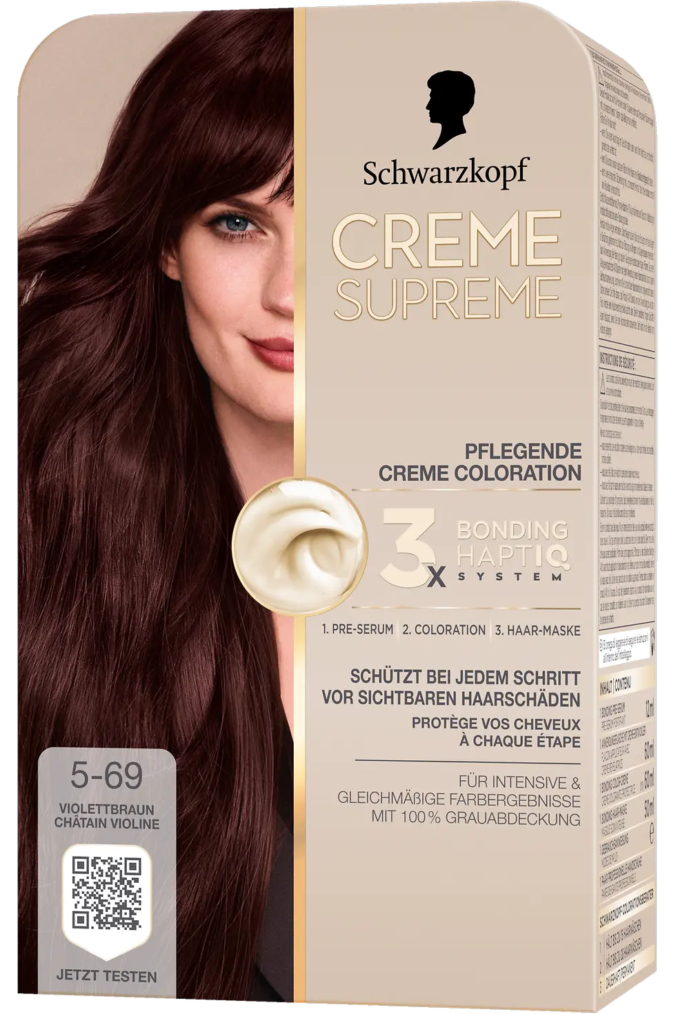 
Creme Supreme Pflegende Creme Coloration 5-69 Violettbraun