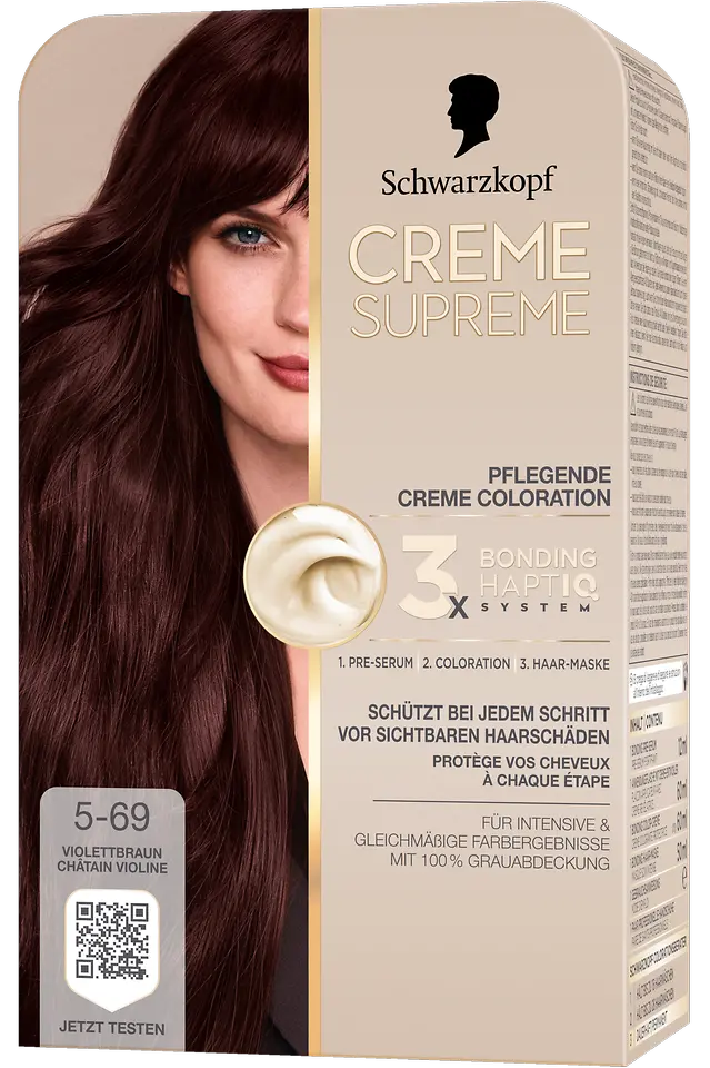 
Creme Supreme Pflegende Creme Coloration 5-69 Violettbraun