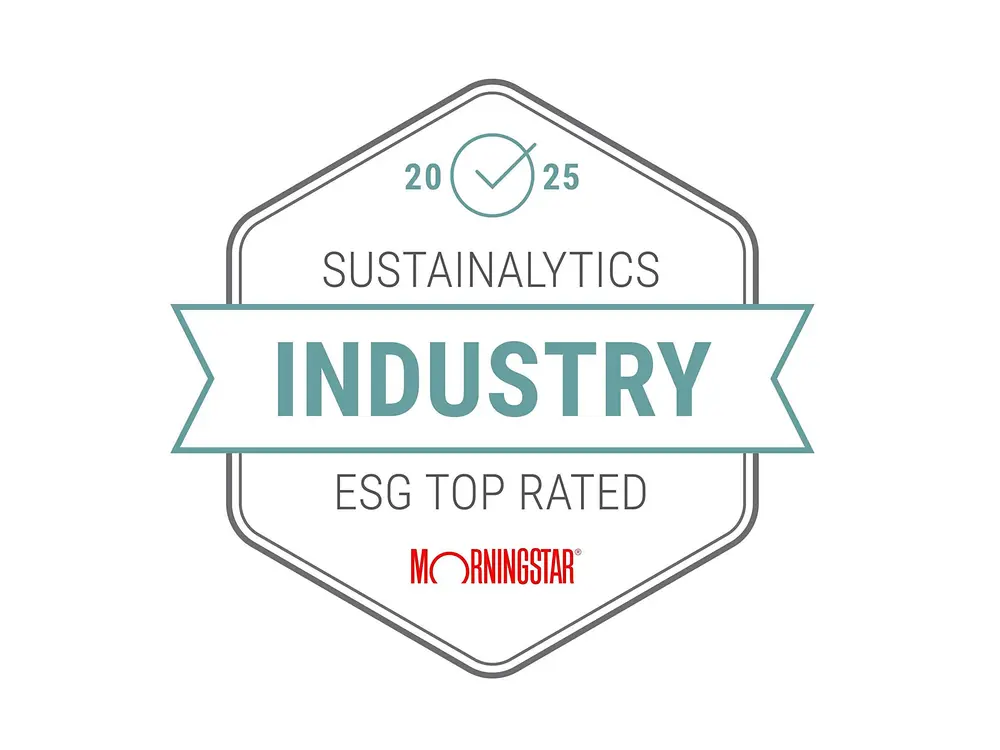 Morningstar Sustainalytics ESG Top Rated Company Logo