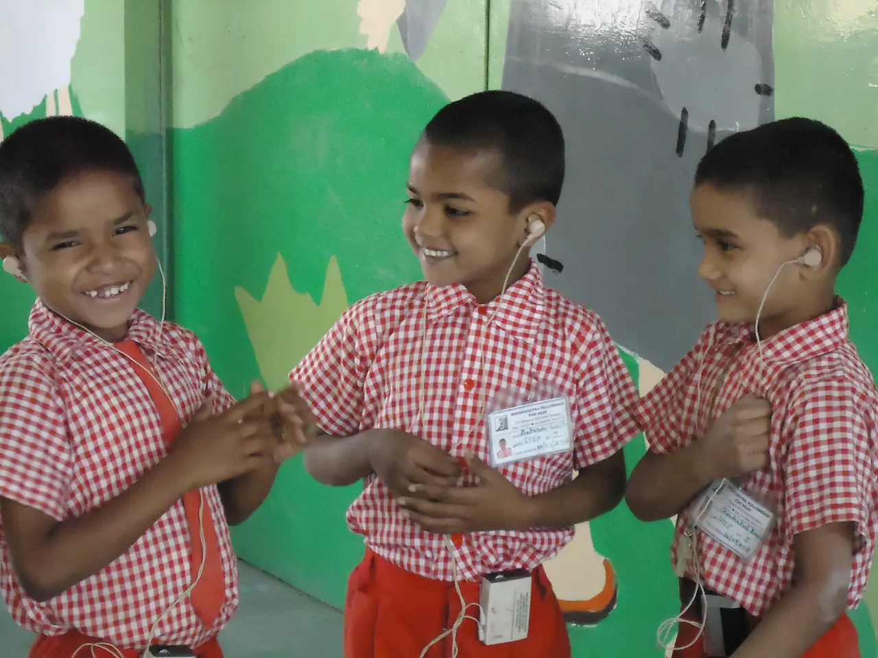 Chaitanya Meshramkar von Henkel Indien konnte dank einer MIT-Spende der Maharashtra Fellowship for Deaf-Organisation, kurz MFD