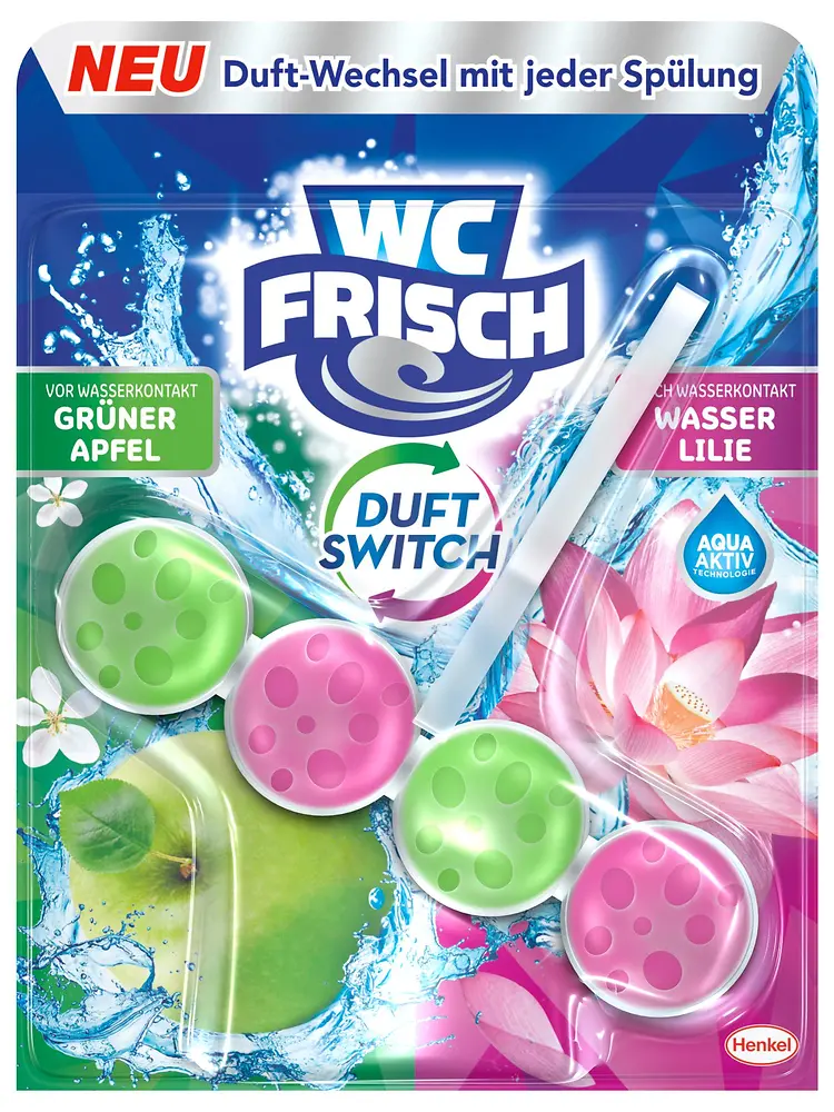 WC Frisch Duft Switch-Gruener Apfel und Wasserlilie