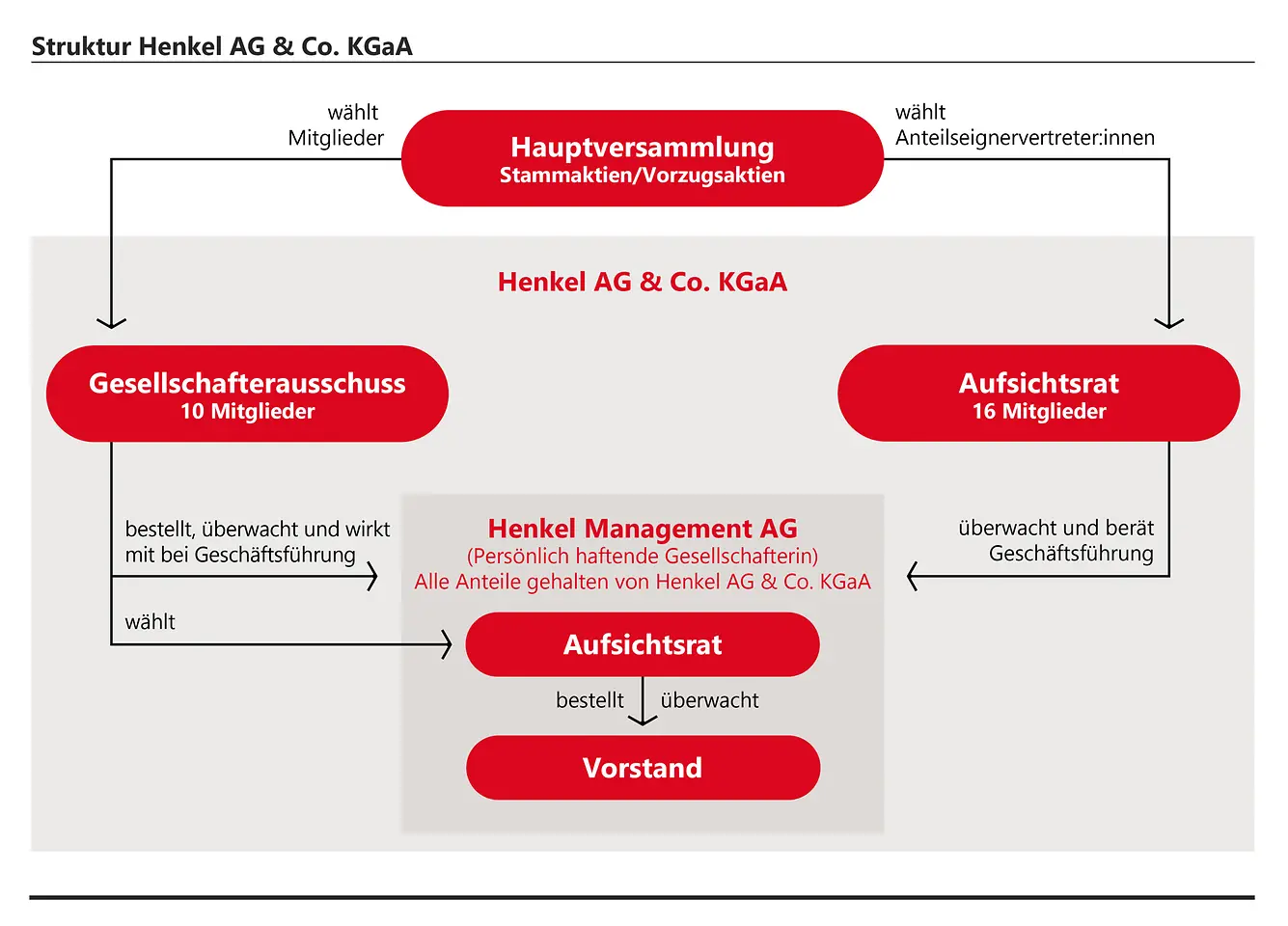 Struktur Henkel AG & Co. KGaA